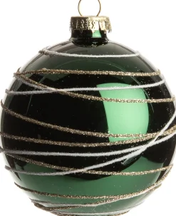 Intratuin Weihnachtskugel Dionna grün D 8 cm