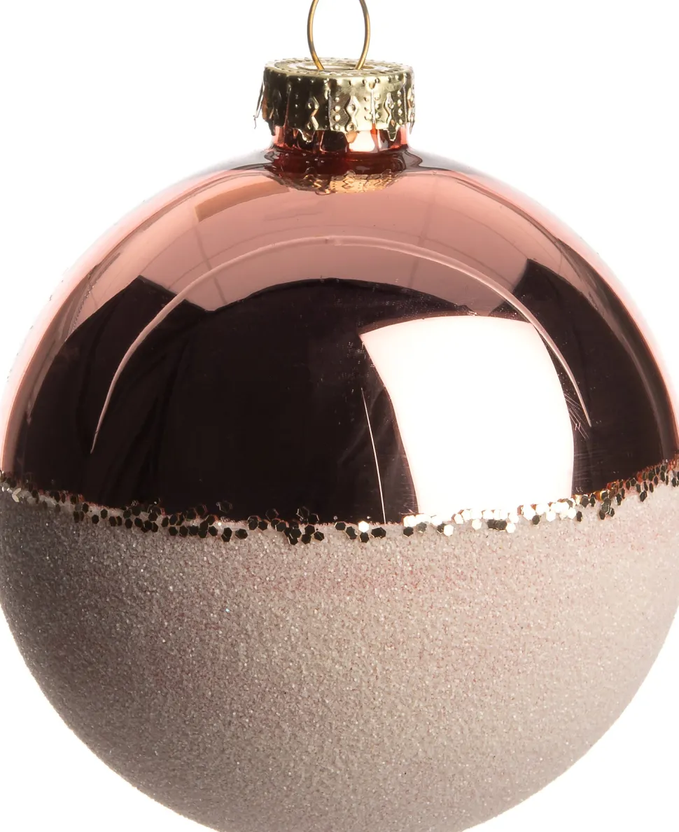 Intratuin Weihnachtskugel Elisse rosa D 8 cm