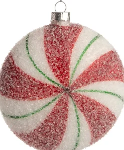 Intratuin Weihnachtskugel Elvia weiß / rot D 10 cm