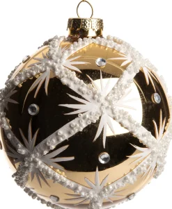 Intratuin Weihnachtskugel Fanni gold D 10 cm