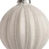 Intratuin Weihnachtskugel geriffelt Sabella weiß D 8 cm