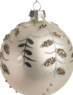 Intratuin Weihnachtskugel Iria weiß D 8 cm