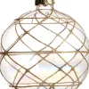 Intratuin Weihnachtskugel Inda transparent / gold D 10 cm