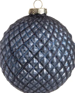 Intratuin Weihnachtskugel James blau D 10 cm