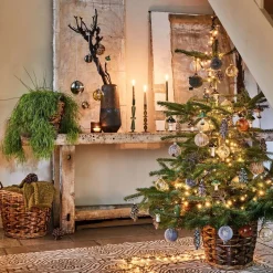 Intratuin Weihnachtskugel Joann hellbraun D 8 cm