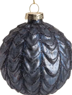 Intratuin Weihnachtskugel James blau D 8 cm