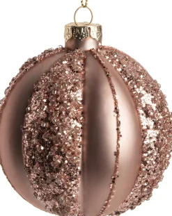 Intratuin Weihnachtskugel Jayne rosa D 8 cm