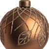 Intratuin Weihnachtskugel Jade braun D 8 cm