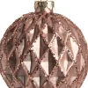 Intratuin Weihnachtskugel Jayne Rauten rosa D 8 cm