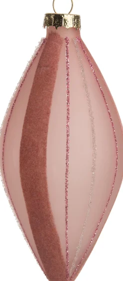 Intratuin Weihnachtskugel Janise rosa D 8 cm