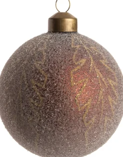 Intratuin Weihnachtskugel Joann dunkelbraun D 8 cm