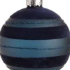Intratuin Weihnachtskugel Jiselle dunkelblau D 8 cm