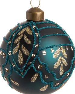 Intratuin Weihnachtskugel Joya blau D 8 cm