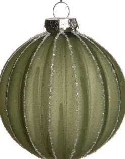 Intratuin Weihnachtskugel Jax grün D 8 cm