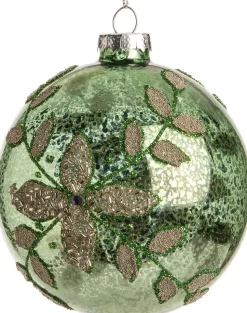 Intratuin Weihnachtskugel Judie grün D 10 cm