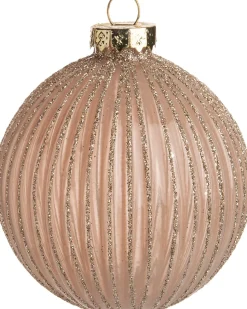 Intratuin Weihnachtskugel Jenetta rosa D 8 cm