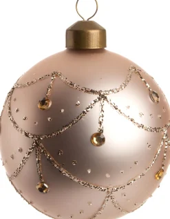 Intratuin Weihnachtskugel Lucy rosa D 8 cm