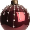 Intratuin Weihnachtskugel Liz bordeaux D 8 cm