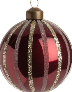 Intratuin Weihnachtskugel Lizzy gold D 8 cm
