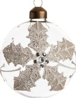Intratuin Weihnachtskugel Livia transparent D 8 cm