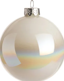 Intratuin Weihnachtskugel Lavia weiß D 10 cm