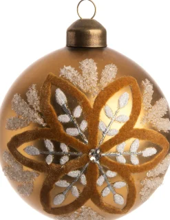 Intratuin Weihnachtskugel Lottie schwarz D 8 cm