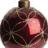Intratuin Weihnachtskugel Laurie bordeaux D 8 cm
