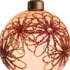 Intratuin Weihnachtskugel Lexi orange / transparent D 8 cm
