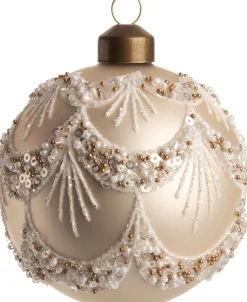 Intratuin Weihnachtskugel Lottie blau D 8 cm