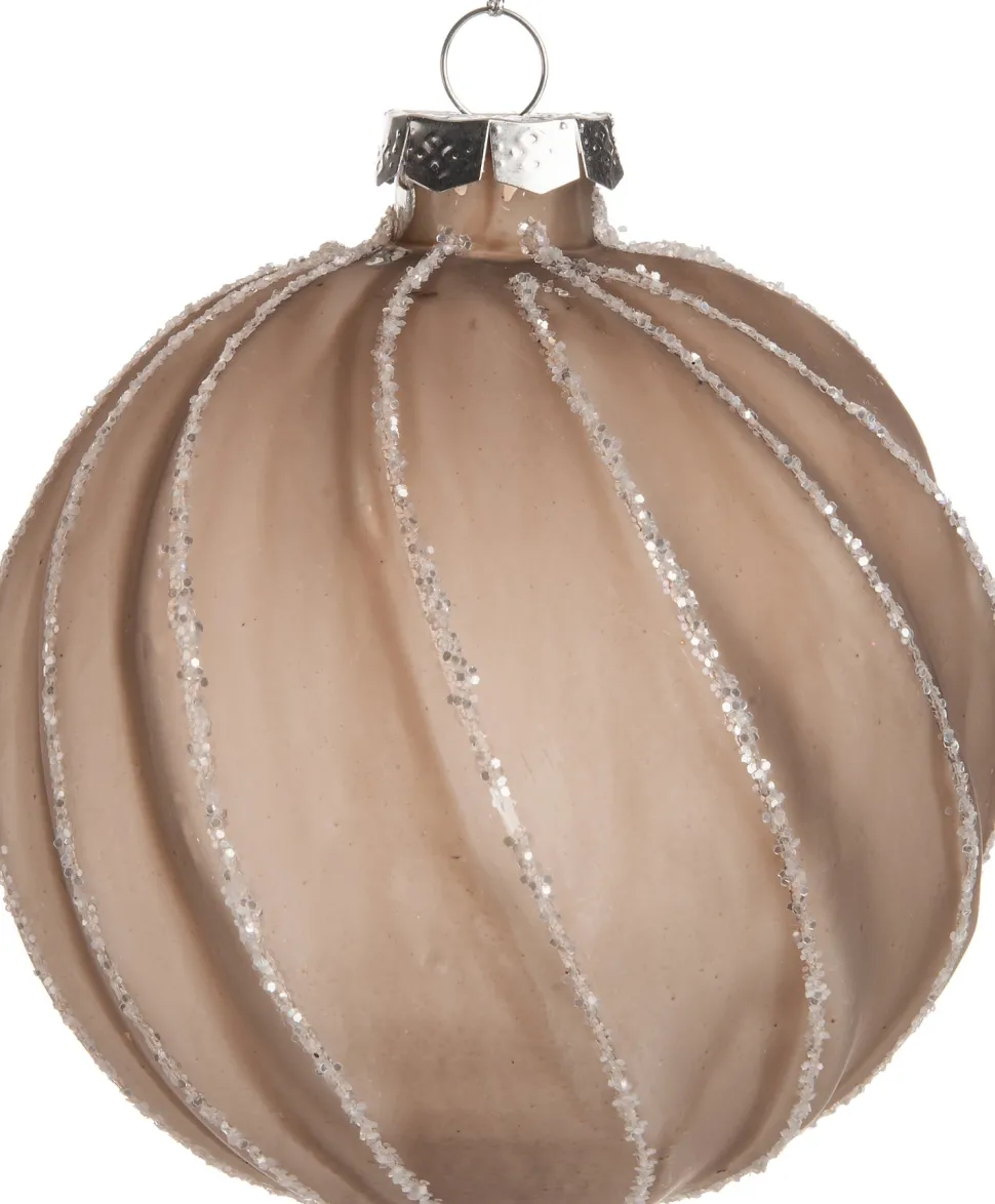 Intratuin Weihnachtskugel Marty braun D 10 cm