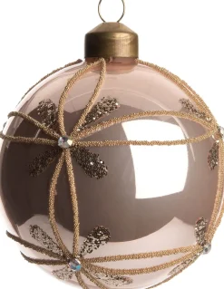 Intratuin Weihnachtskugel Miley rosa D 8 cm