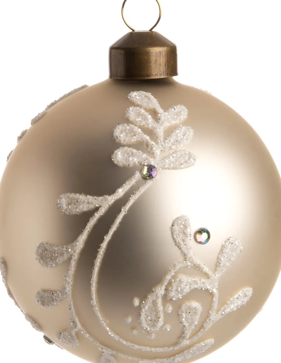 Intratuin Weihnachtskugel Marty braun D 10 cm