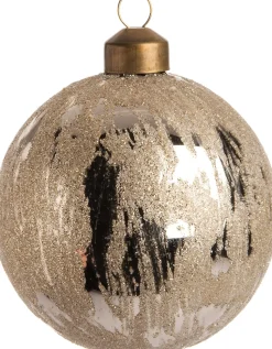 Intratuin Weihnachtskugel Neda grau D 8 cm