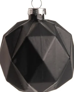 Intratuin Weihnachtskugel Rauten Ardy schwarz D 8 cm