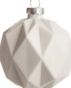 Intratuin Weihnachtskugel Viana weiß D 8 cm