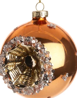 Intratuin Weihnachtskugel Zilla kupfer D 8 cm