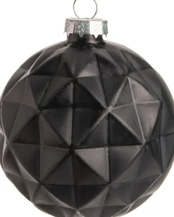 Intratuin Weihnachtskugel Zoie schwarz D 8 cm