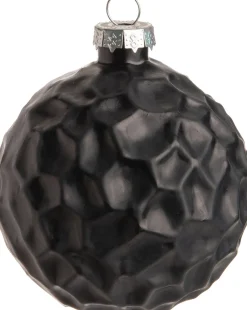 Intratuin Weihnachtskugel Zoie schwarz D 8 cm