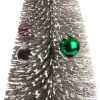 Intratuin Weihnchtsbaumschmuck Baum mit Kugel rot / silber D 6 H 17 cm