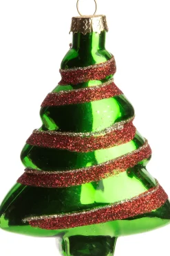 Intratuin Weihnchtsbaumschmuck Baum Monty grün 10,5 x 8 x 3 cm