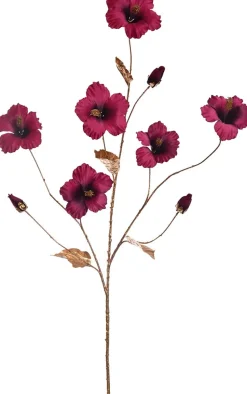 Jasaco Pure Kunstblume Hibiskus 131 cm lila