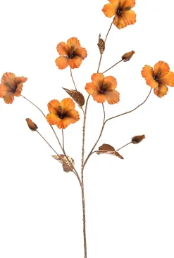 Jasaco Pure Kunstblume Hibiskus 131 cm geel