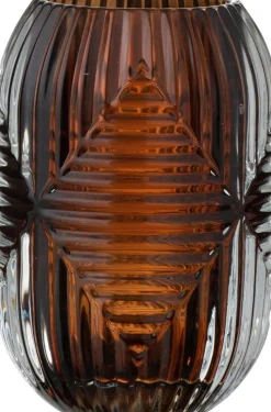 J-Line Teelichthalter Line braun D 9 H 13 cm