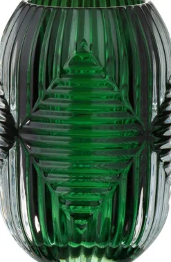 J-Line Teelichthalter Line grün D 9 H 13 cm