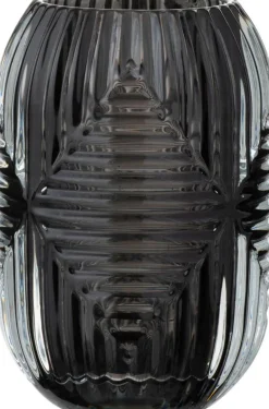 J-Line Teelichthalter Line grau D 9 H 13 cm