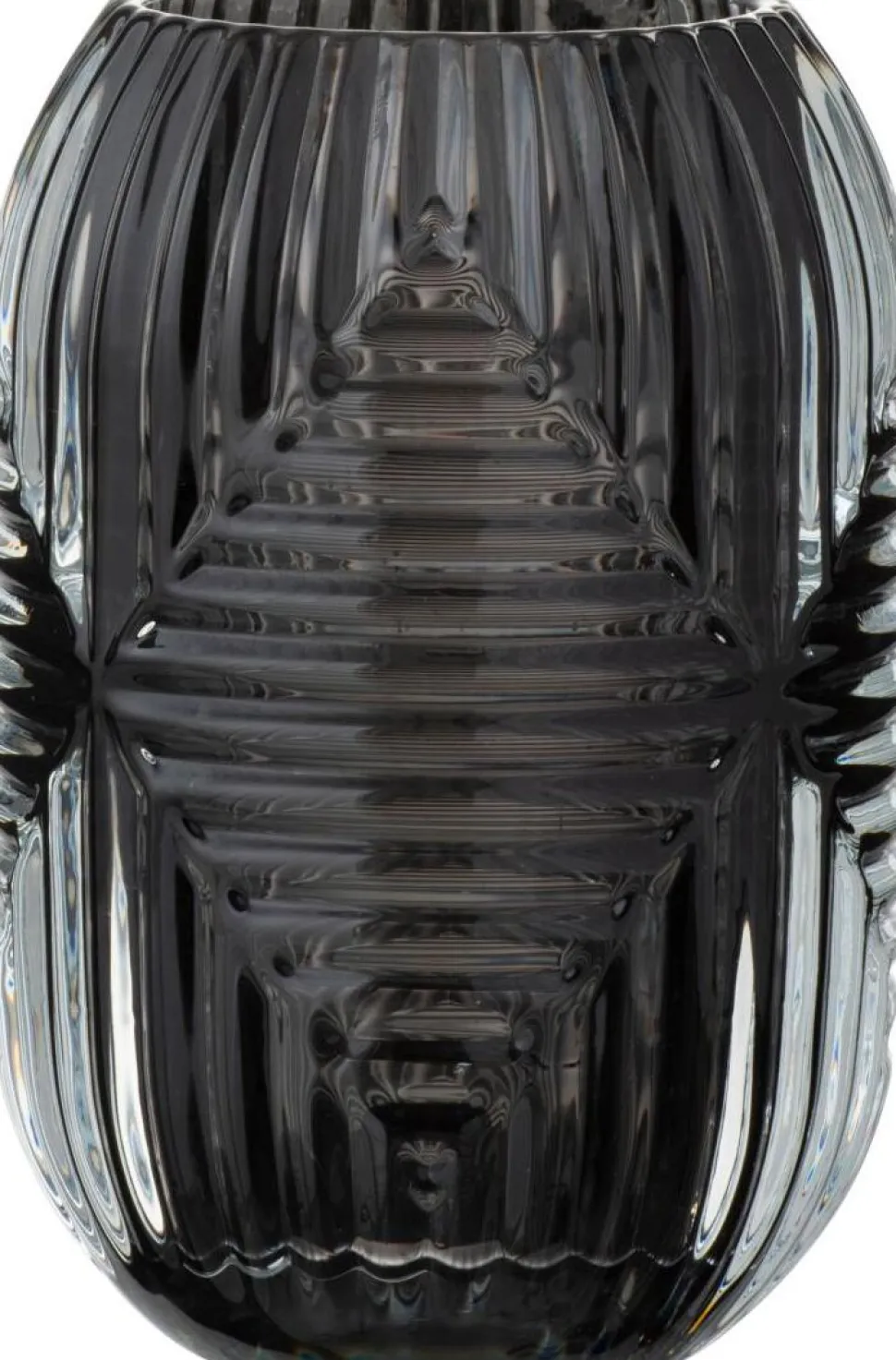 J-Line Teelichthalter Line grau D 9 H 13 cm