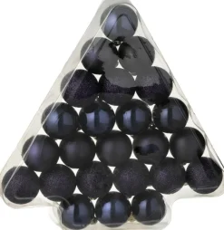 J-Line Weihnachtskugel blau D 4 cm 24 St.