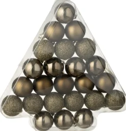 J-Line Weihnachtskugel kupfer D 4 cm 24 St.