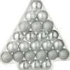 J-Line Weihnachtskugel silber D 4 cm 24 St.
