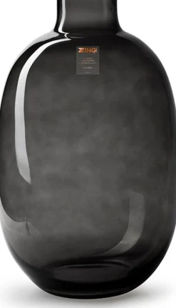 Jodeco Vase Madonna schwarz / transparent D 22 H 35 cm